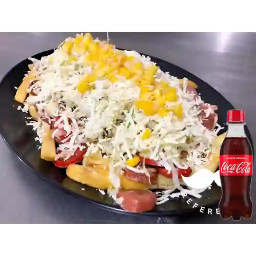 Combo Salchipapa Especial +Cocacola Orig 250ml