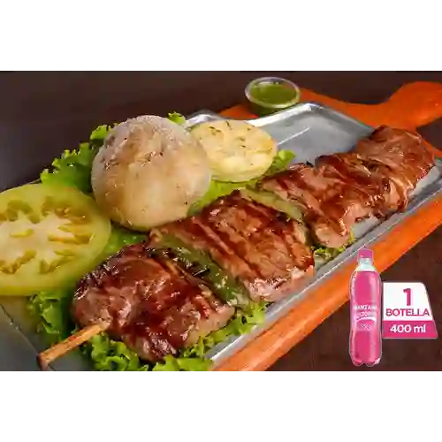 Combo Chuzo de Res + Postobón Manzana 400 ml