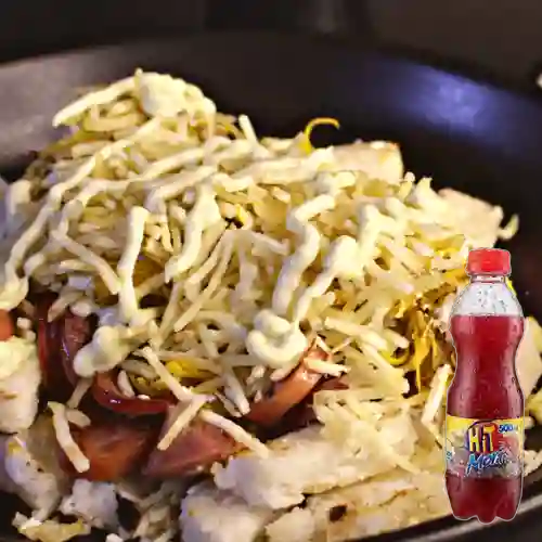 Combo Picada de Arepa 4 Carnes + Hit Mora 500 ml