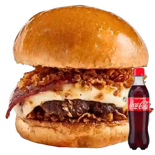Combo Crispy Burguer + Coca-Cola Sabor Original 400 ml