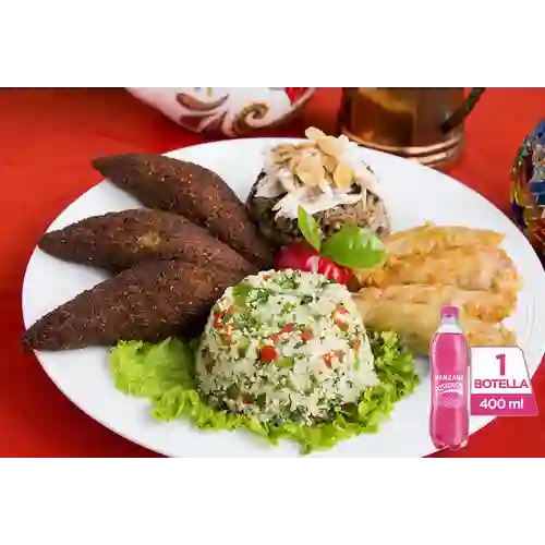 Combo Plato Árabe Mixto + Manzana Postobon 400 ml