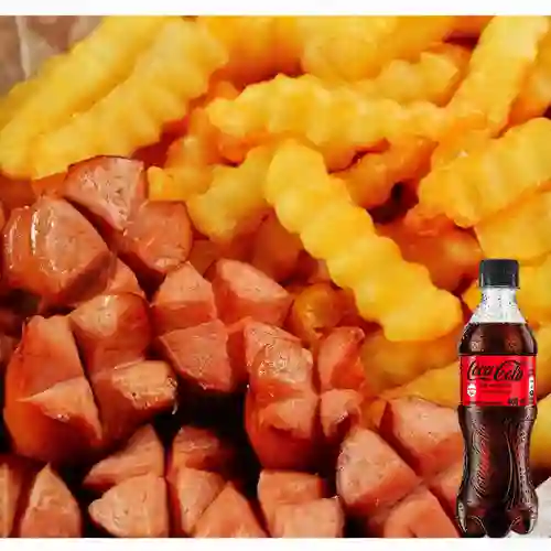 Combo Salchipapa + Coca Cola Sin Azúcar 400ml