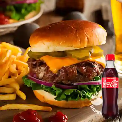 Combo The Rolling Burger +Cocacola Orig 400ml