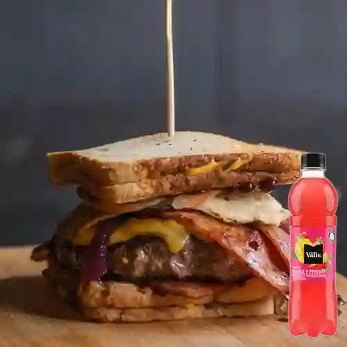 Combo Caprichosa Burger +Del Valle Mango Fresa 500ML