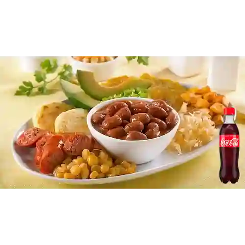 Combo Cazuela de Frijoles +Cocacola Orig 400ml