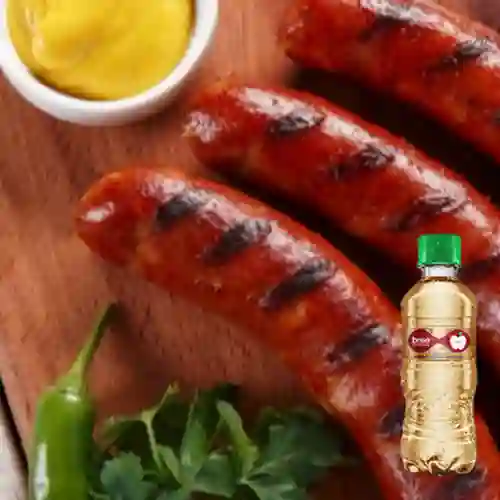 Chorizos c/ Chimichurri Argentino + Brisa Manzana 280ml