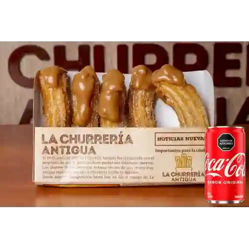 Combo Churros Rellenos Arequipe +Cocacola Orig 235 ml