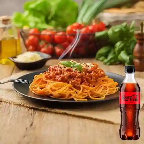 Combo Pasta Boloñesa + Coca-Cola ZERO 400ml