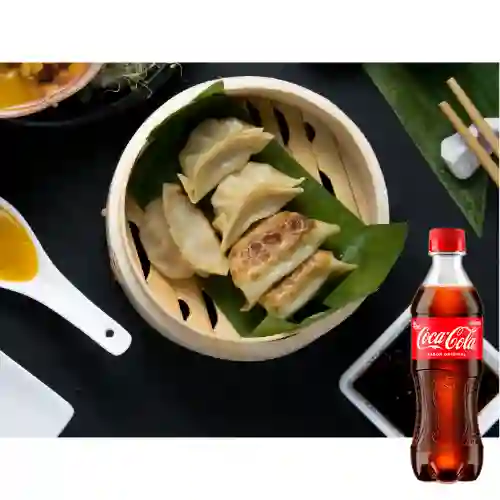 Combo Gyozas de Camaron Al Vapor +Cocacola Orig 400ml