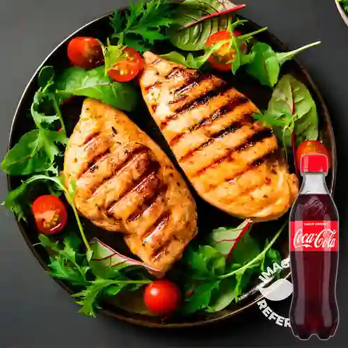 Combo Media Pechuga + Coca-Cola Sabor Original 400 ml