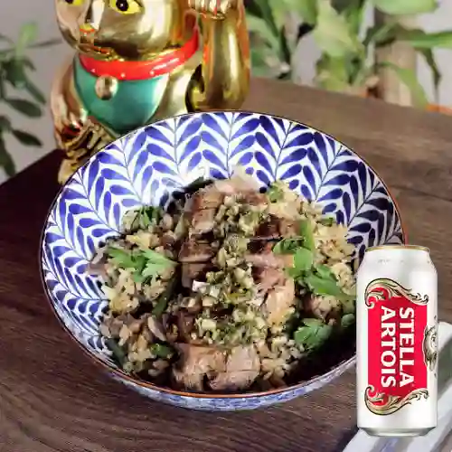 Combo Wok Coreano de Res + Cerveza Stella 269 ML