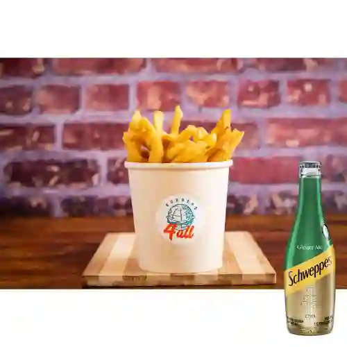 Combo French Fries + Schweppes Ginger Ale 300ML
