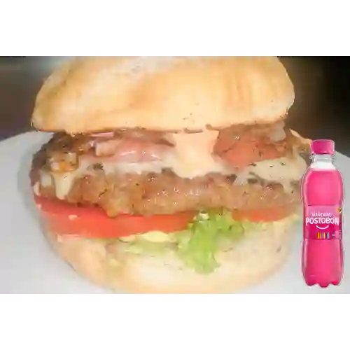 Combo Hamburguesa Sencilla + Manzana 250 ml