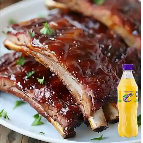 Combo Costillas Al Barril 400 gr +Quatro Orig 400ML