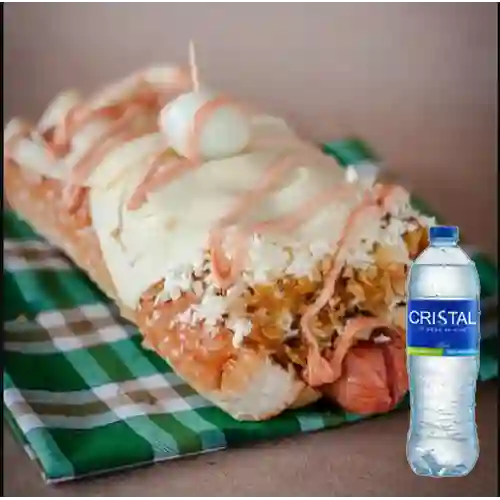 Combo Perro Ranchero + Agua Cristal