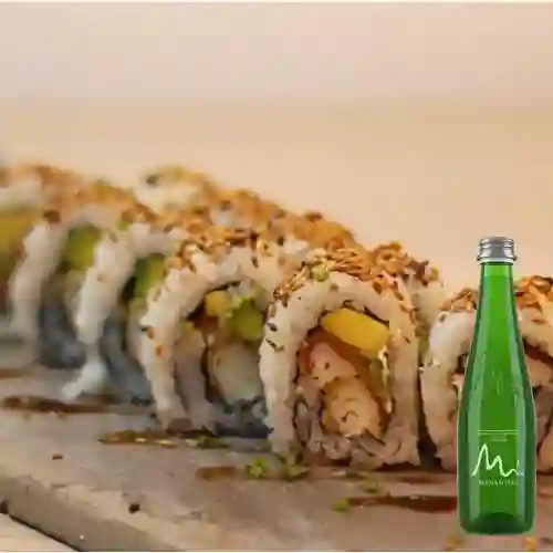 Combo 2x1 Caracas Roll + Agua Manantial con Gas 300 ml