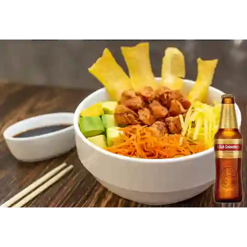 Combo Poke Chicago + Club Colombia Dorada 350 ml