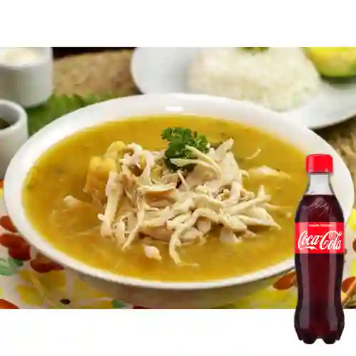 Combo Medio Ajiaco + Coca Cola 400 ml