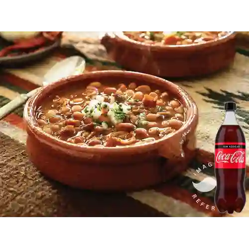Combo Frijolada + Coca-Cola sin Azúcar 