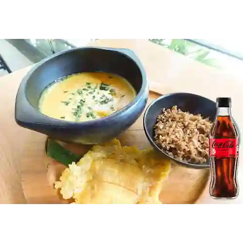 Combo Encocado de Camarones +Cocacola S/az 300ML