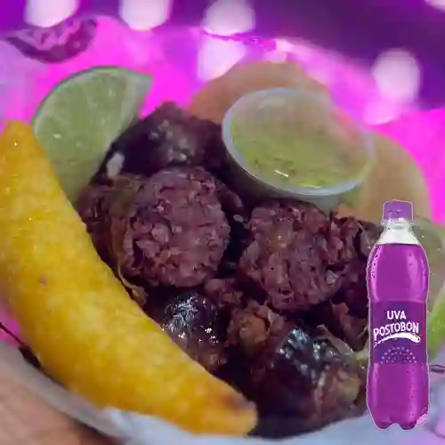 Combo Morcilla + Postobon Uva 400 ml