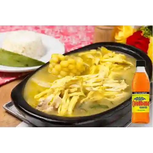 Combo Ajiaco c/ Pechuga Desmenuzada +Colombiana 400ml