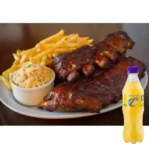 Combo Costilla Al Barril 800 gr +Quatro Orig 400ML