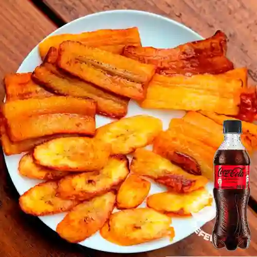 Madurito Carbón Queso Costeño +CocaCola S/az 400ml
