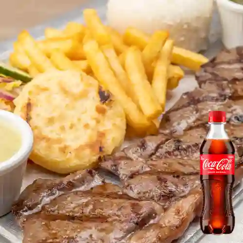 Punta de Anca Parrilla 350gr +CocaCola Org 400ml