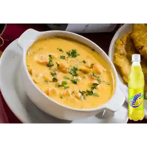Combo Cazuela de Mariscos + Quatro 355 ml