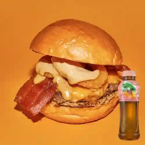 Combo Hamburguesa Fat Chipotle +Fuzetea Durazno 400ml