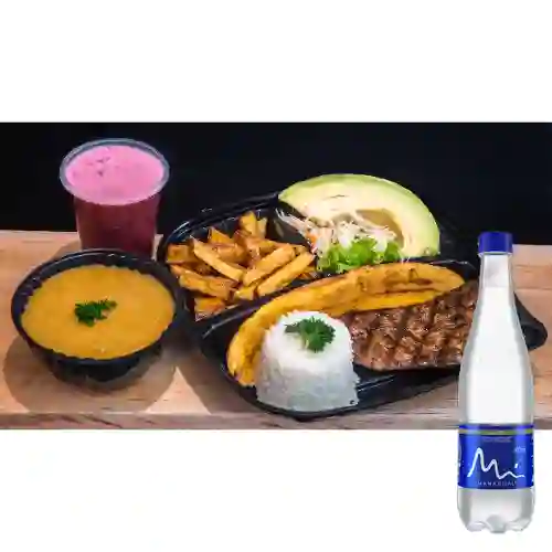 Combo Pollo a la Parrilla + Manantial Sin Gas 600ML