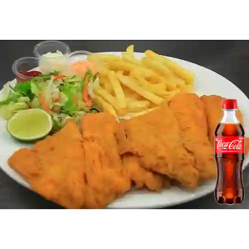 Combo Pescado en Chuleta + Coca Cola Original 400 ml