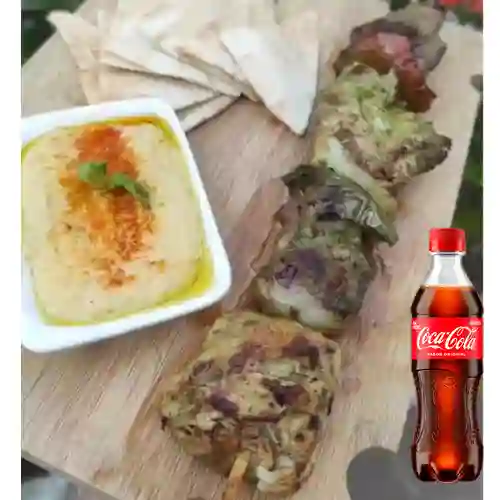 Combo Pincho Mixto Rapiarabe +Cocacola Orig 400ml