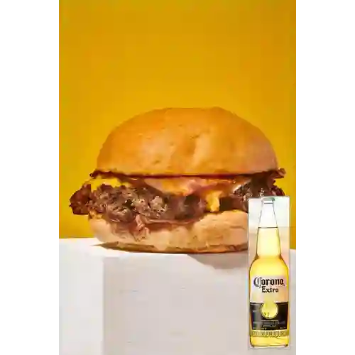 Combo Bacon Cheeseburger + Corona 330 ml