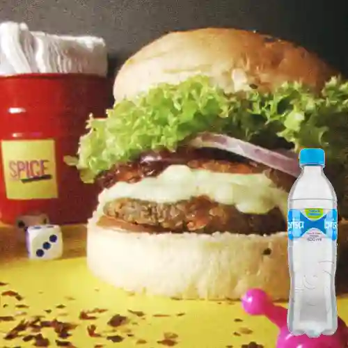 Combo Hamburguesa Americana + Agua Brisa