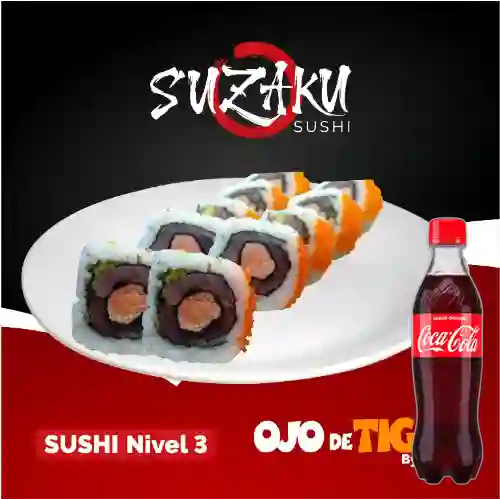 Combo Ojo de Tigre Roll +Cocacola Orig 400ml