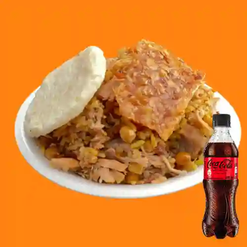 Combo Lechona Personal Pequeña + Coca Cola Zero 500 ml