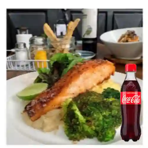 Combo Salmón Grillado +Cocacola Orig 400ml