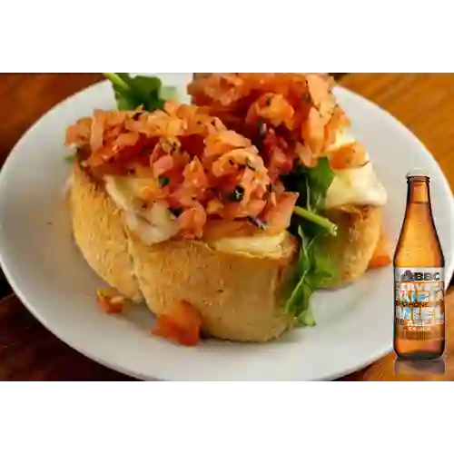 Combo Bruschetta Mozzarella + BBC Chapinero Porter 330ml