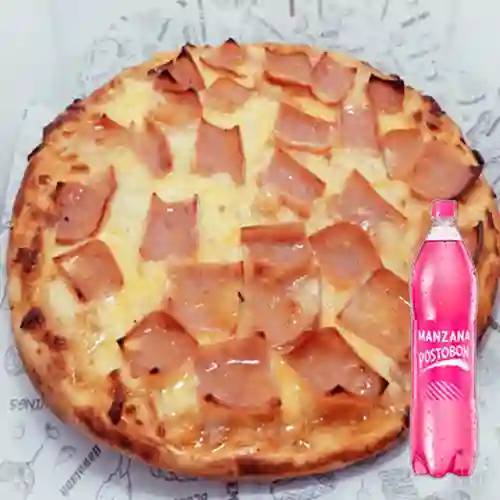 Combo Pizza 8 Porciones + Postobón Manzana 1.5 l