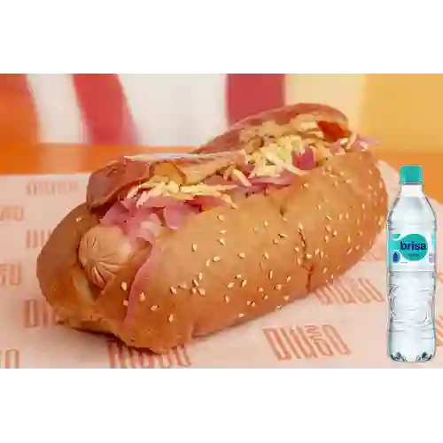 Combo Dingo Tocineta X1 + Agua Brisa Sin Gas 600ml