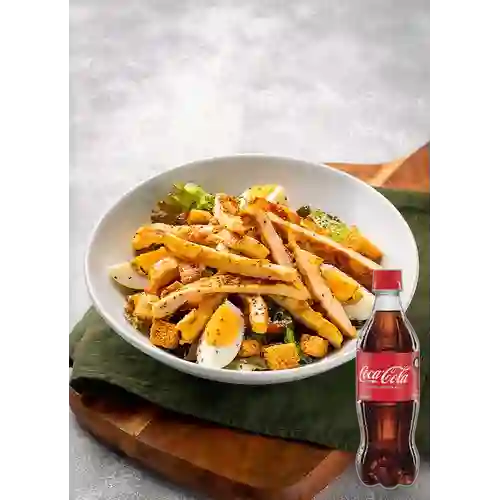 Combo Ensalada César c/ Pollo +Cocacola Orig 600ML