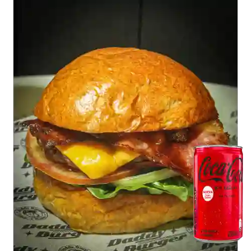 Combo Hamburguesa Bacon Daddy +Cocacola S/az 235ML