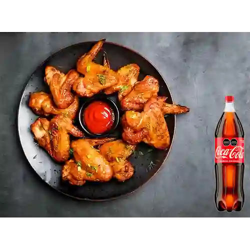 Combo Alitas X 36 Piezas + Coca Cola Original 1.5 L