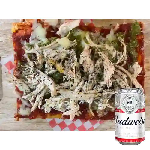 Combo Pesto E Pollo + Budweiser 350 ml