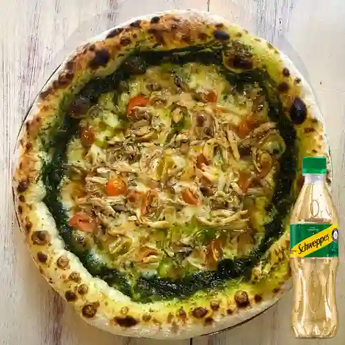 Combo Pizza Basílica + Schweppes Ginger Ale 400ML