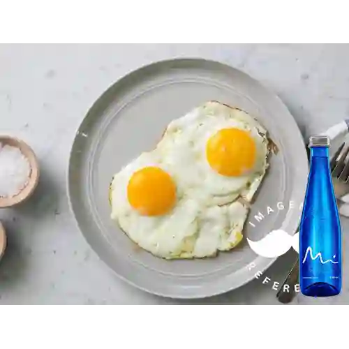 Combo Huevos Fritos + Agua Mineral