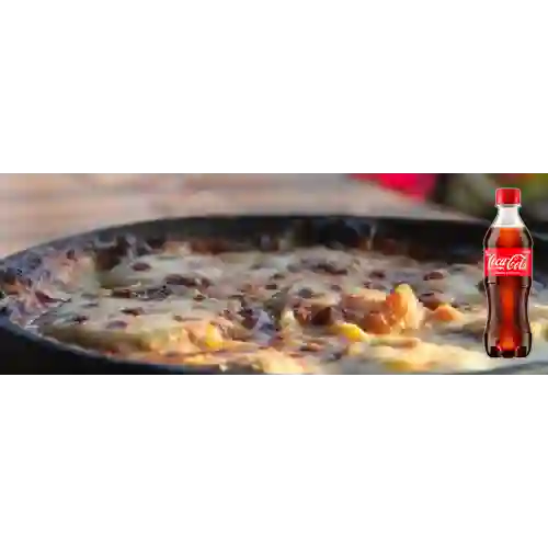 Combo Champiñones Tres Quesos +cocacola Orig 400ml