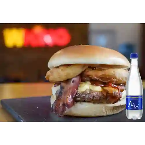 Hamburguesa Whopper Tejana 140g +Agua Manantial S/gas 600ml